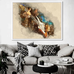 Jimmy Hendrix's Electric Guitar - Abraham Szomor - NicheCanvas