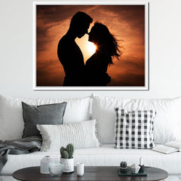 Couple by the Sunset - NicheCanvas