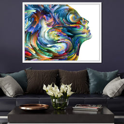 Colored Visage Profile - NicheCanvas