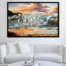 Horses Splash - NicheCanvas