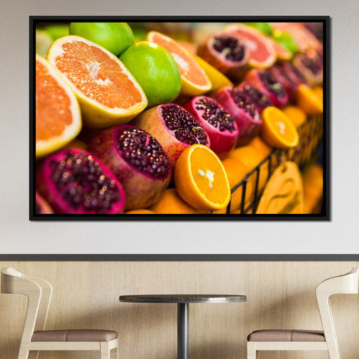 Istanbul Fruit Market Canvas Print