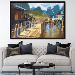 Fishing Pier - NicheCanvas