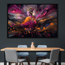 Blissful Krishna - NicheCanvas