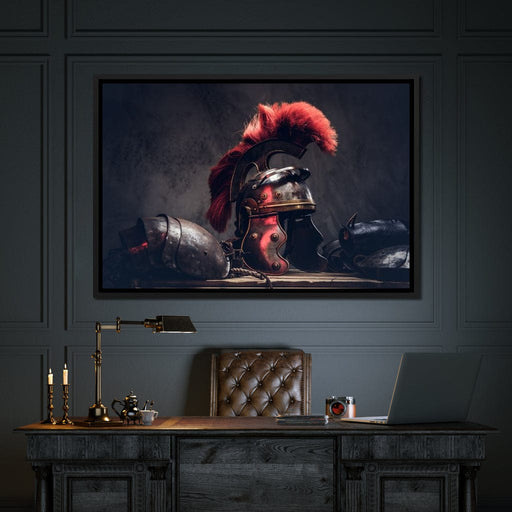 Roman Warrior Helmet Canvas Print