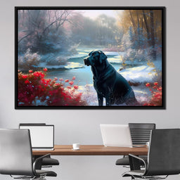 Winter Labrador - Neal Hackett - NicheCanvas