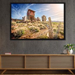 Abandoned Western Town - NicheCanvas