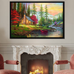 The House by the River - NicheCanvas