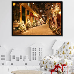 Christmas in Quebec City - NicheCanvas