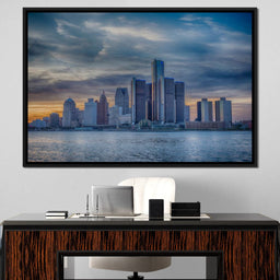 Detroit Skyline - NicheCanvas