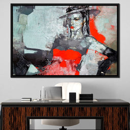 Lady in Red - NicheCanvas