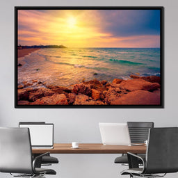 Sunset Over Tel Aviv - NicheCanvas