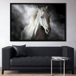 White Stallion - NicheCanvas