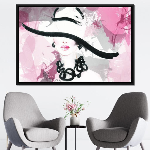 Fashionista Portrait Canvas Print