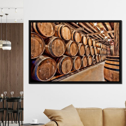 Oak Barrels Canvas Print