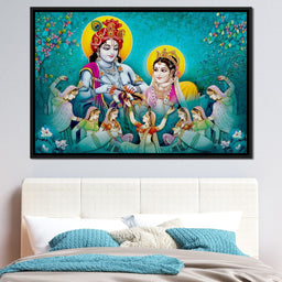 Lord Radha & Krishna Love Song - NicheCanvas