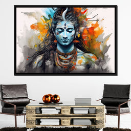 Serene Shiva - NicheCanvas