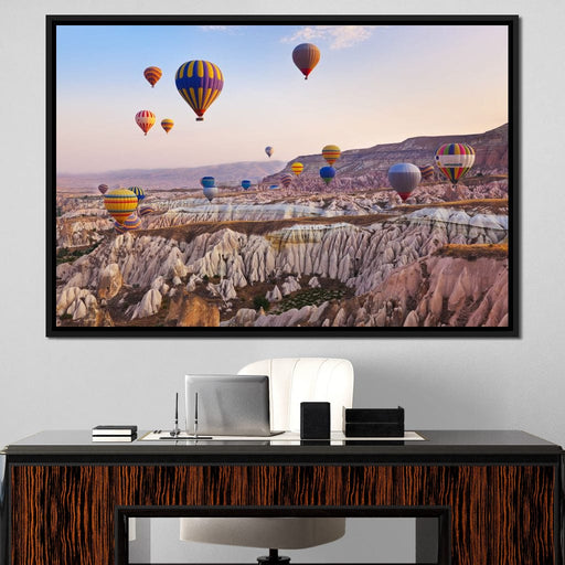 Hot Air Balloons over Cappadocia Canvas Print