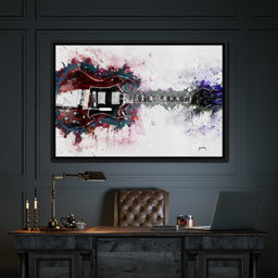 Angus Young's Red Guitar - Abraham Szomor - NicheCanvas