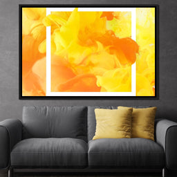 Yellow & Orange Smoke - NicheCanvas