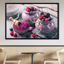 Chia Seeds & Acai Pudding - NicheCanvas