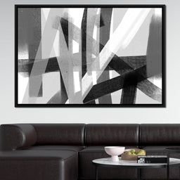 Black & White Lines v3 - Andy Brackpool - NicheCanvas