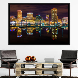 Baltimore Skyline - NicheCanvas