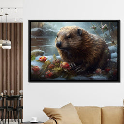 Winter Beaver - Neal Hackett - NicheCanvas