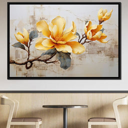 Yellow Magnolia Tree 2 - Wildrose Creations - NicheCanvas