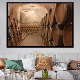 Barrels of Wine - NicheCanvas