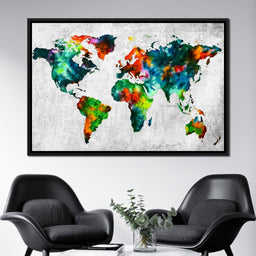 World Map - Mateo - NicheCanvas