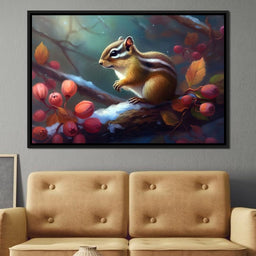 Winter Chipmunk - Neal Hackett - NicheCanvas