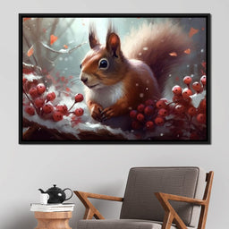 Winter Squirrel - Neal Hackett - NicheCanvas