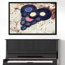 Heart Shaped Vinyl Records - NicheCanvas