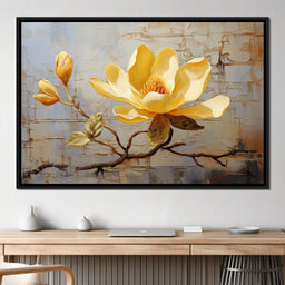 Yellow Magnolia Tree - Wildrose Creations - NicheCanvas
