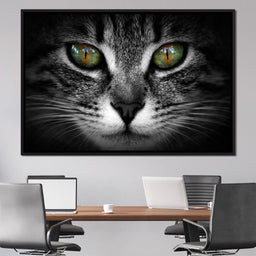Green Eyed Cat - NicheCanvas