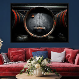 Traditional Wood Barrel - NicheCanvas