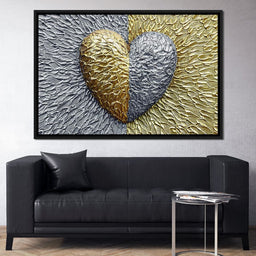 Due Color Heart - Johanjjf - NicheCanvas