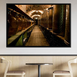 Wine Cellar Corridor - NicheCanvas