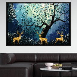 Golden Deer - NicheCanvas