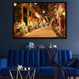 Christmas in Quebec City - NicheCanvas