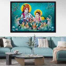 Lord Radha & Krishna Love Song - NicheCanvas