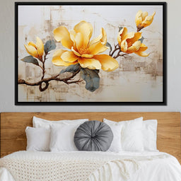 Yellow Magnolia Tree 2 - Wildrose Creations - NicheCanvas