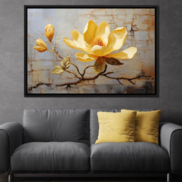 Yellow Magnolia Tree - Wildrose Creations - NicheCanvas