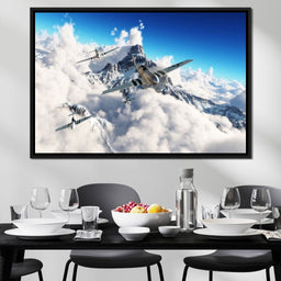 P51 Mustangs Winter Squadron - NicheCanvas