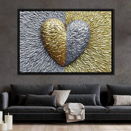 Due Color Heart - Johanjjf - NicheCanvas