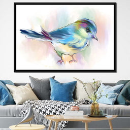 Watercolor Bird - NicheCanvas