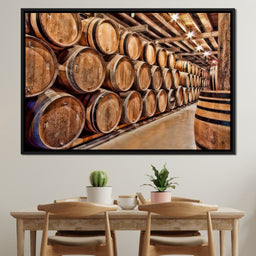 Oak Barrels - NicheCanvas