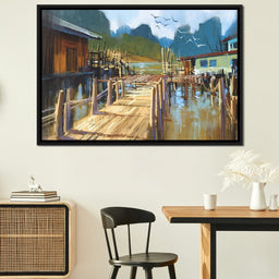 Fishing Pier - NicheCanvas