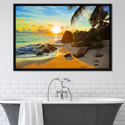 Natural Beach Sunset - NicheCanvas