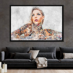 Girl Tattoo 2 - Mateo - NicheCanvas